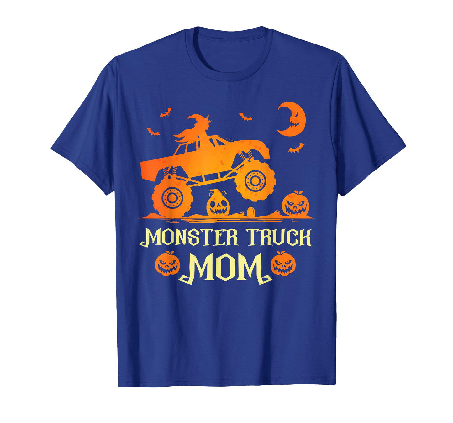 Monster Truck Mom Truck Lovers Pumpkins Halloween Witch T-Shirt