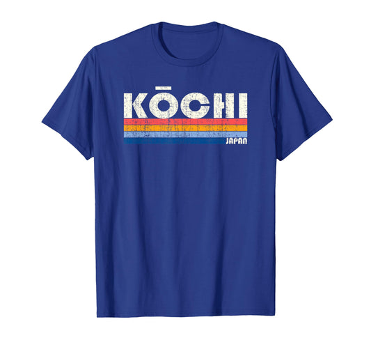 Retro Vintage 70s 80s Style Kochi, Japan T-Shirt