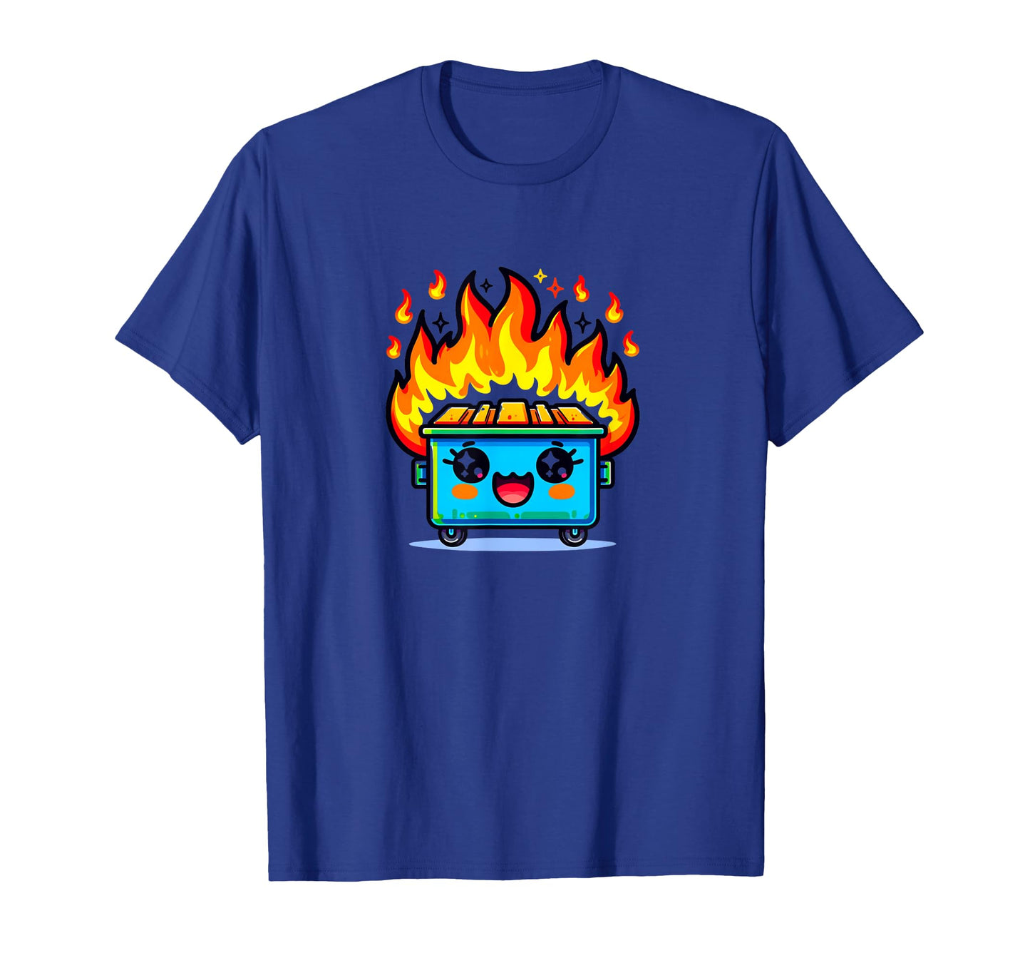 Cute Dumpster Fire Kawaii Kids Boys Girls T-Shirt