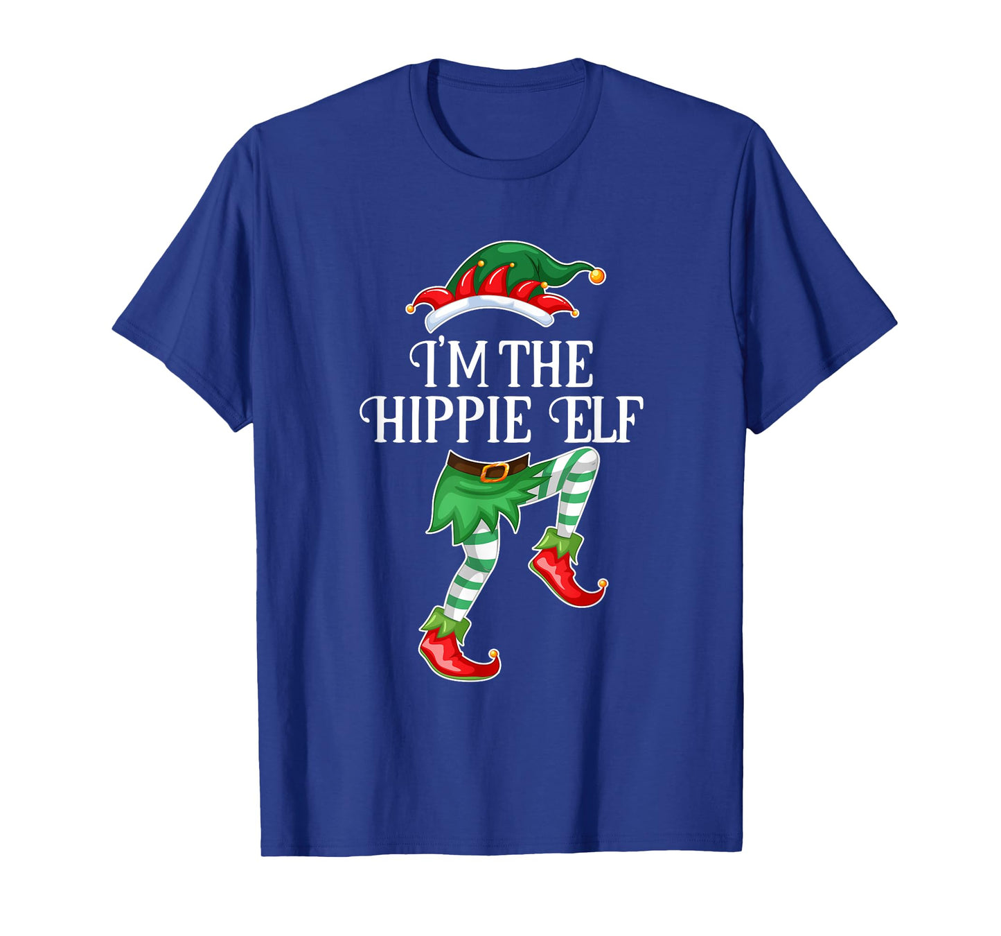 I'm the Hippie Elf Christmas Matching Family Group Gift T-Shirt