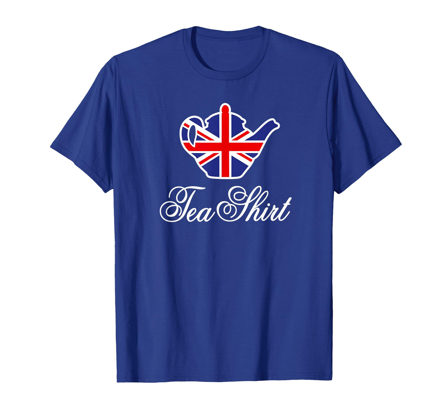 Tea Shirt British Union Jack Flag Teapot Tea Word Play T-Shirt