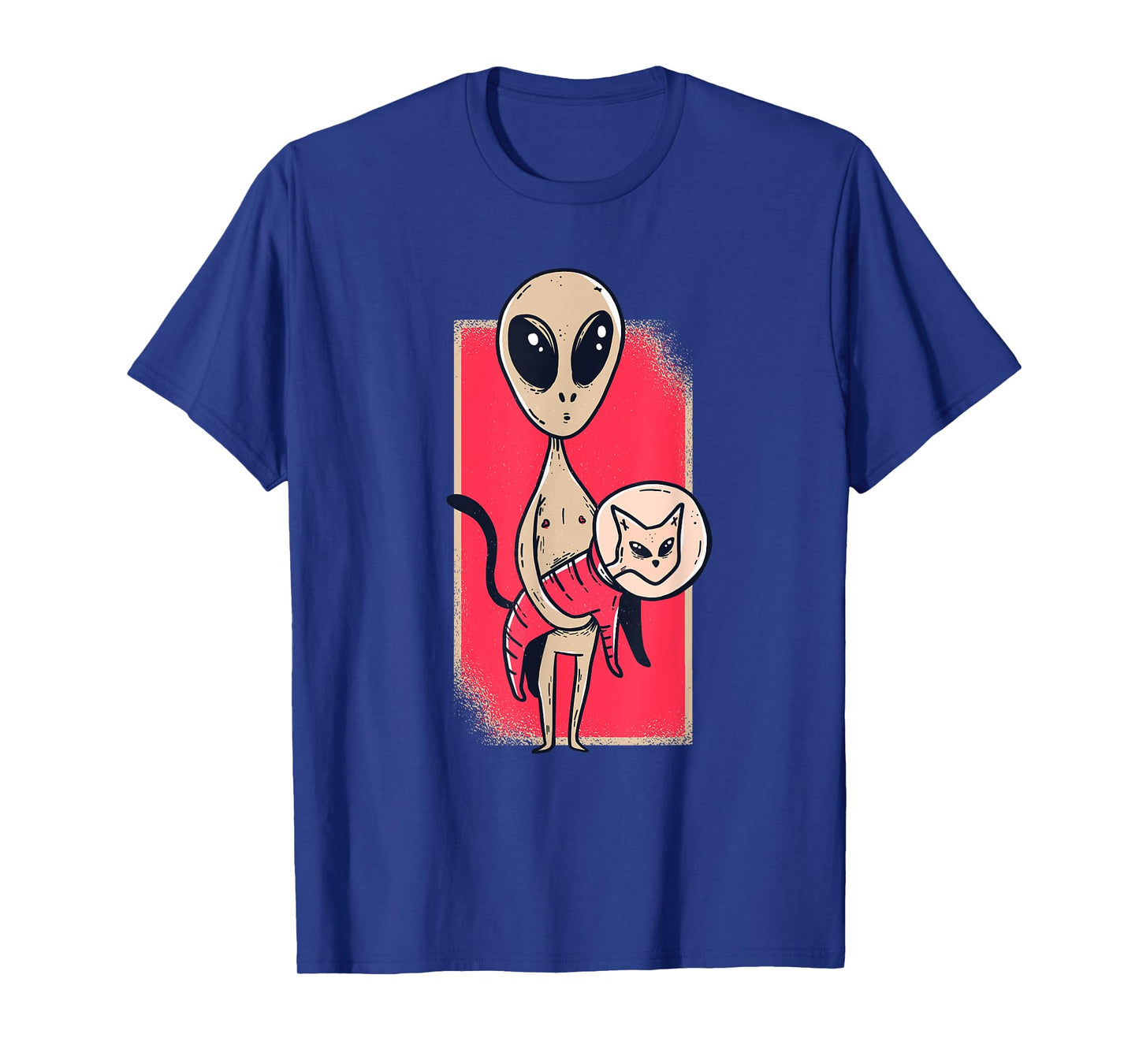 Cute Alien Holding A Pet Cat Graphic T-Shirt for Men Women