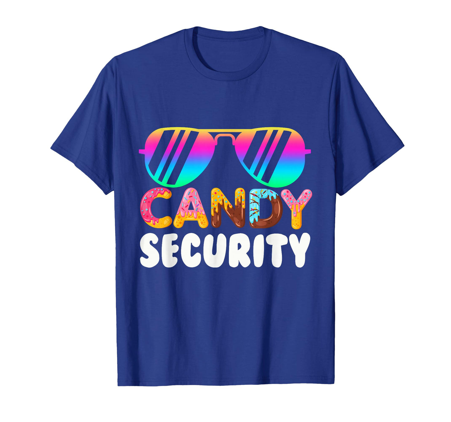 Candyland Candy Security Funny Candy Halloween Costume Adult T-Shirt