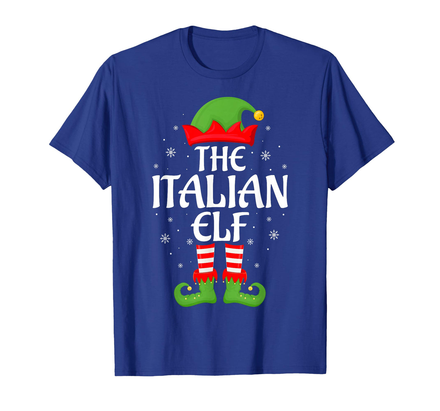 Italian Elf Xmas Family Matching Elf Squad Christmas T-Shirt