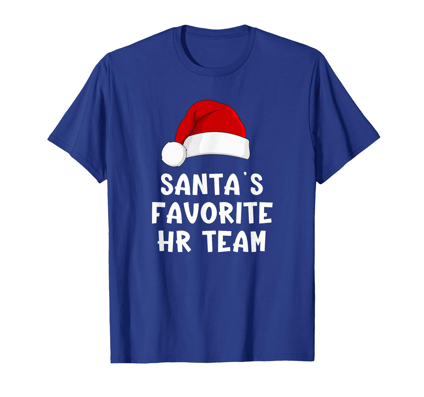 Christmas Santa's Favorite HR Team Funny Human Resources T-Shirt