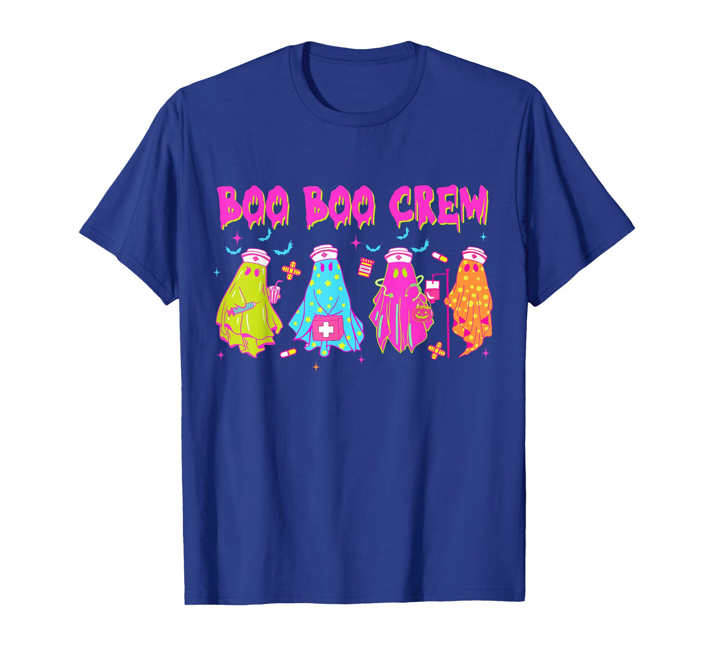 Ghost Nurse Halloween Boo Crew Registered Nursing Student T-Shirt