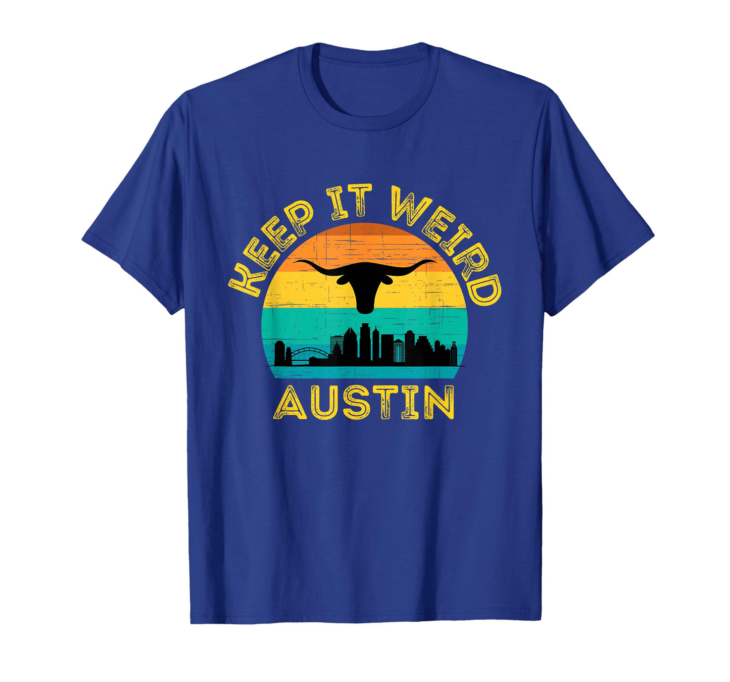 Vintage Austin, Texas Keep It Weird Sunset T-Shirt
