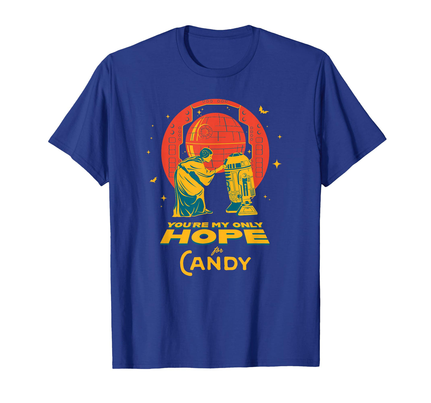 Star Wars Halloween Leia R2-D2 You’re My Only Hope for Candy T-Shirt