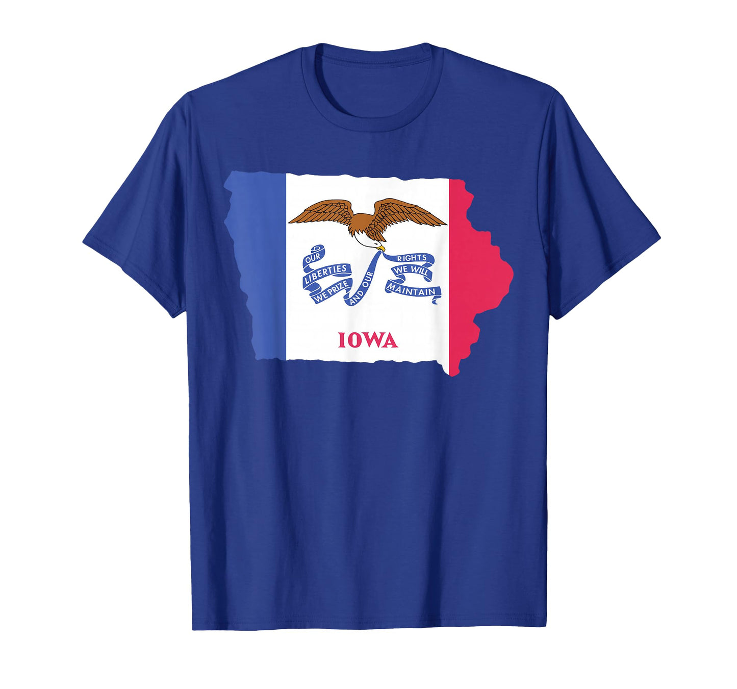 Iowa Map - State Flag Day T-shirt T-Shirt