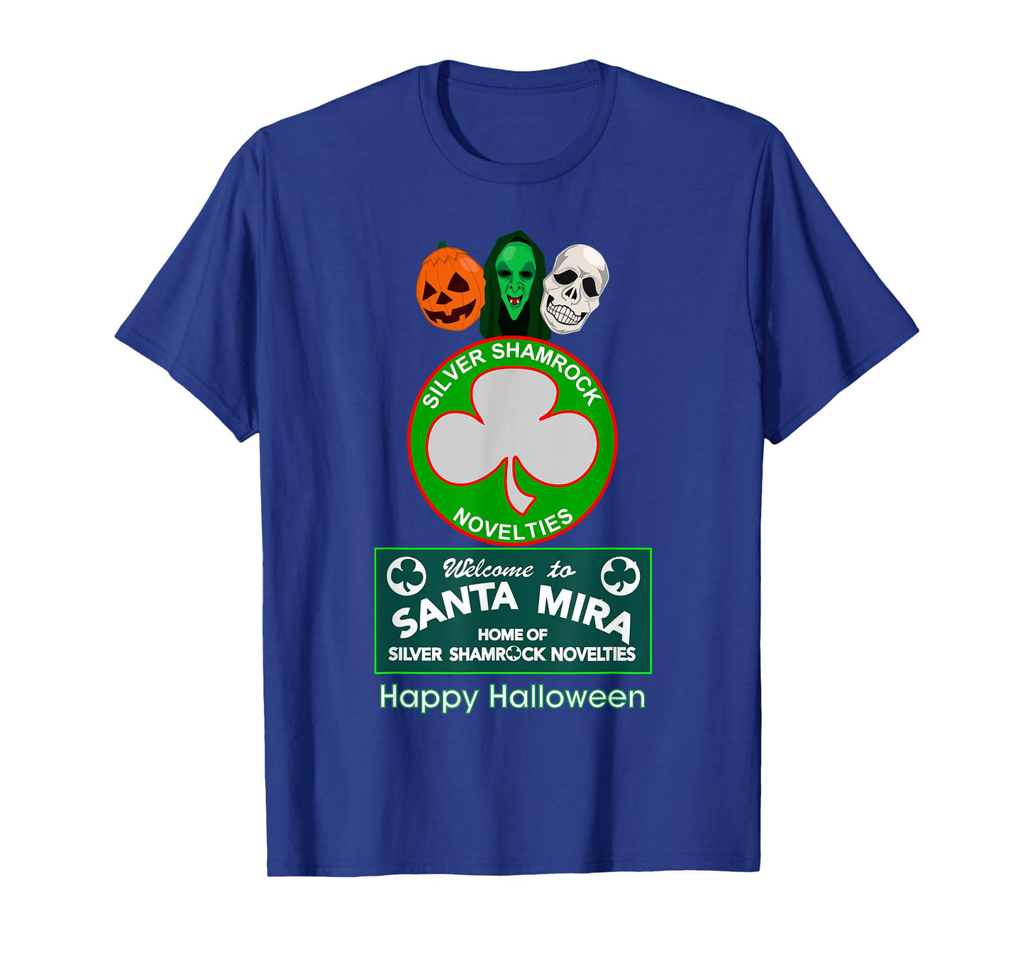Halloween III - Silver Shamrock and Santa Mira T-Shirt