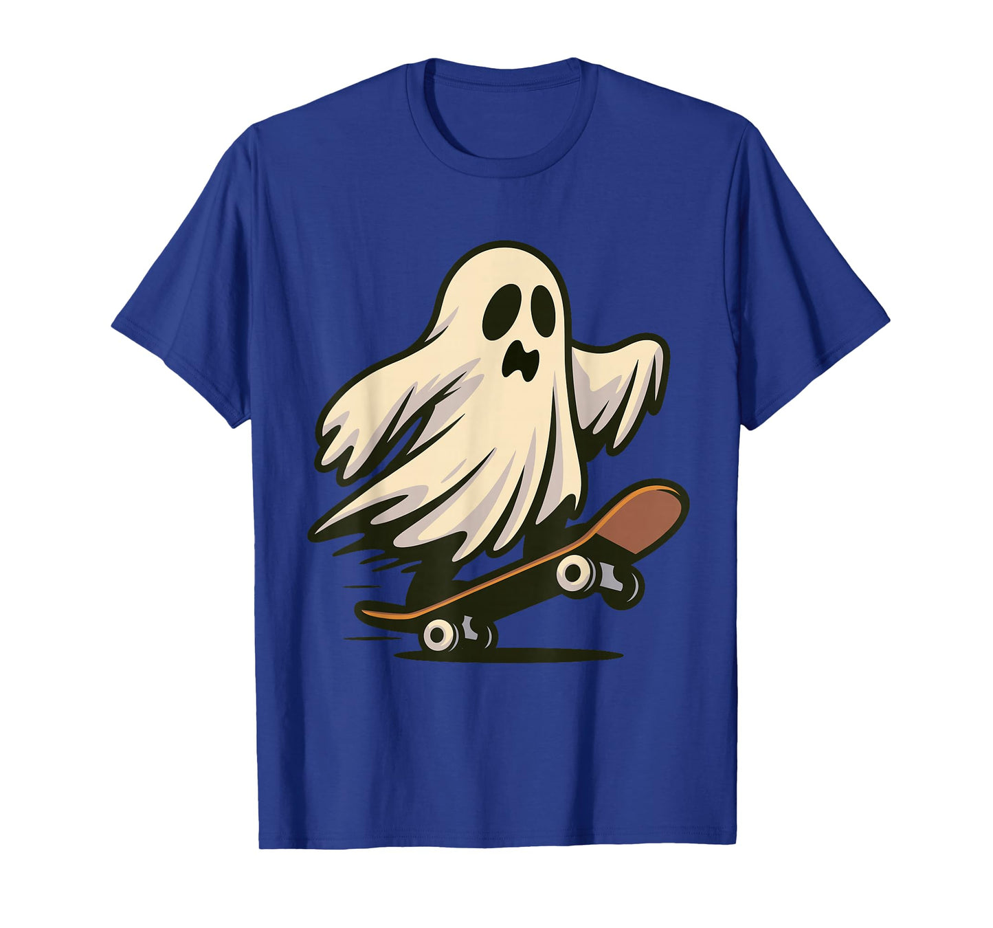 Funny Ghost Skateboard Halloween Skateboarding T-Shirt