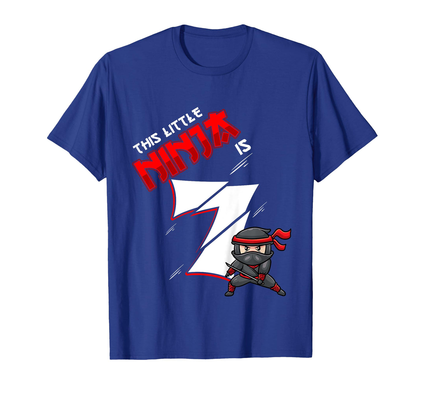 Kids 7th Birthday For Boy 7 Years Old Ninja T-Shirt