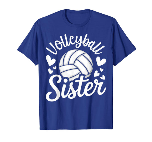Cute Volleyball Sister Player T-Shirt