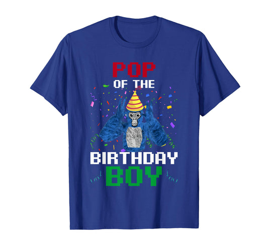Pop Of The Birthday Boy Funny Gorilla Video Game Boy Kids T-Shirt