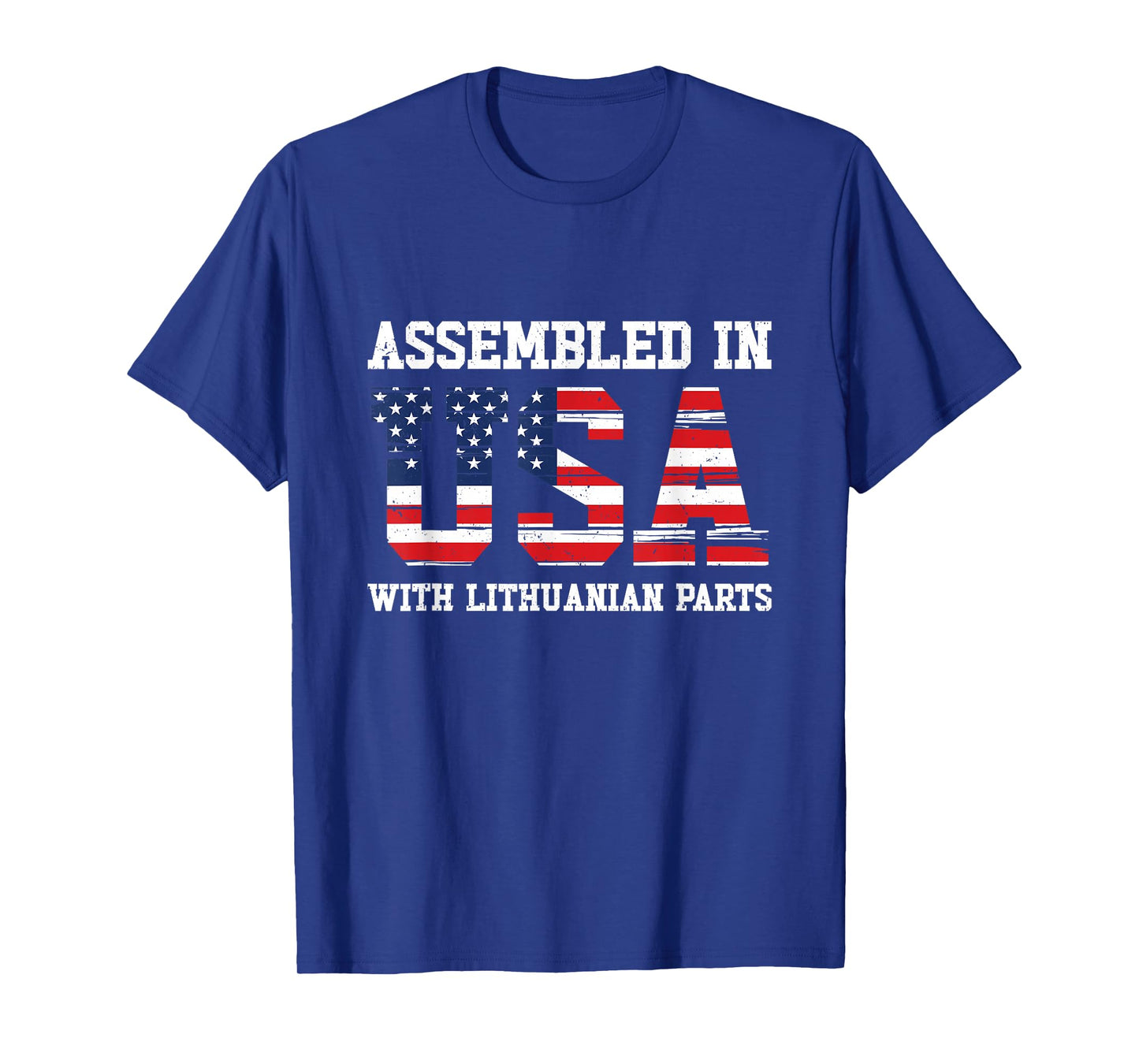 Lithuanian American USA Patriot Grown Lithuania US Flag T-Shirt