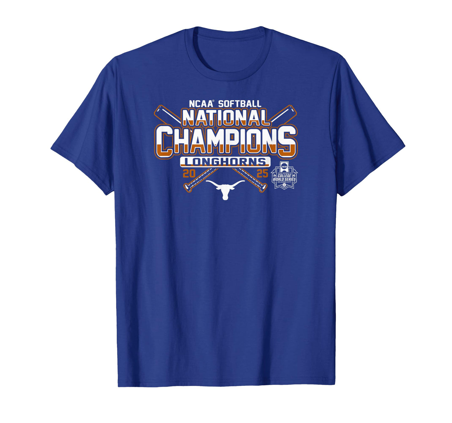 Texas Longhorns Softball National Champs 2025 WCWS Black T-Shirt