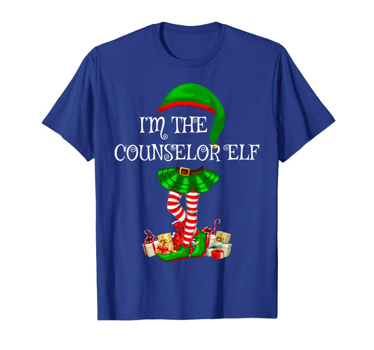 Matching Family Group I'm The Counselor Elf Christmas T-Shirt