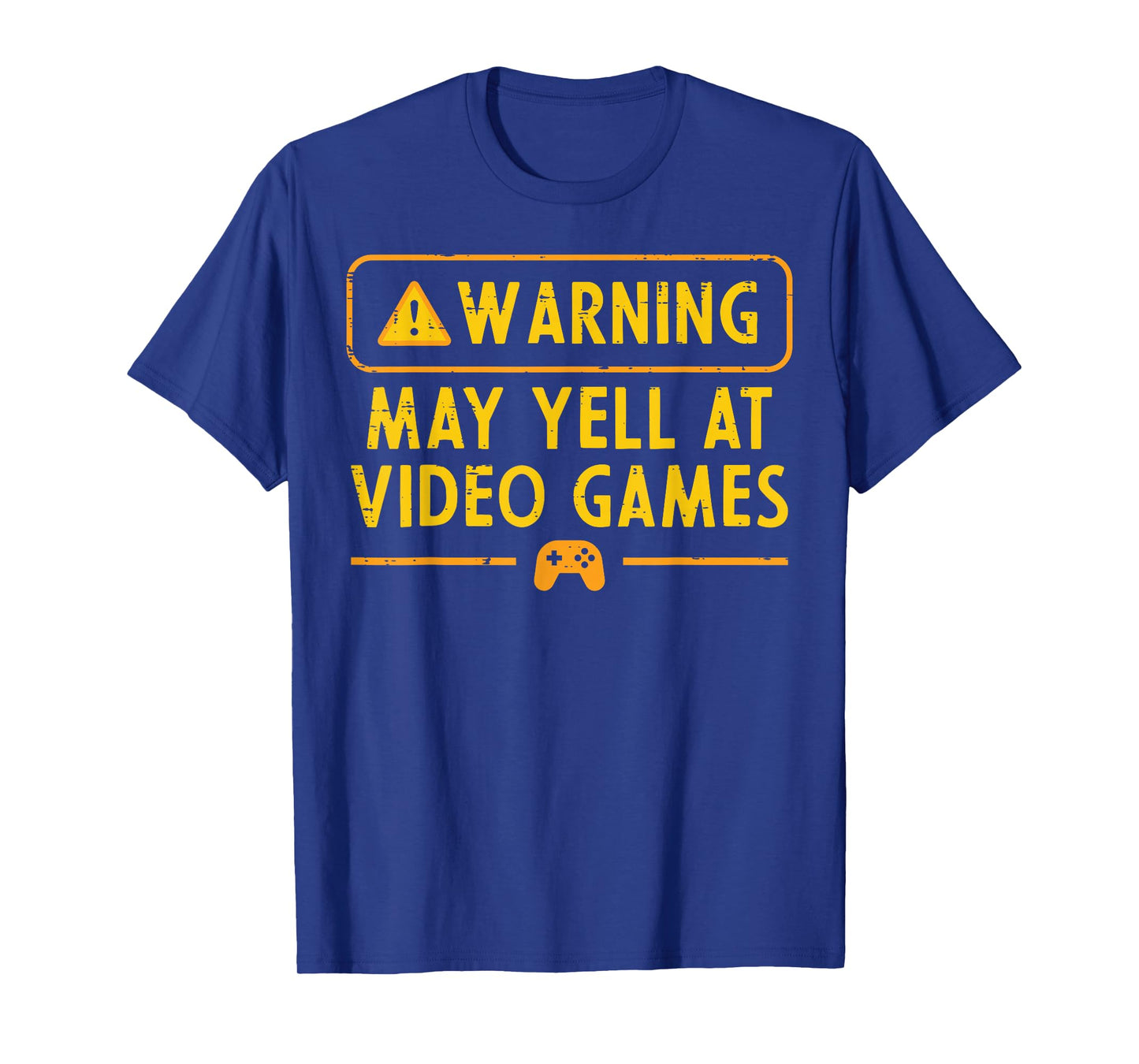 Gaming Warning May Yell At Video Games Gamer Men Boys Kids T-Shirt
