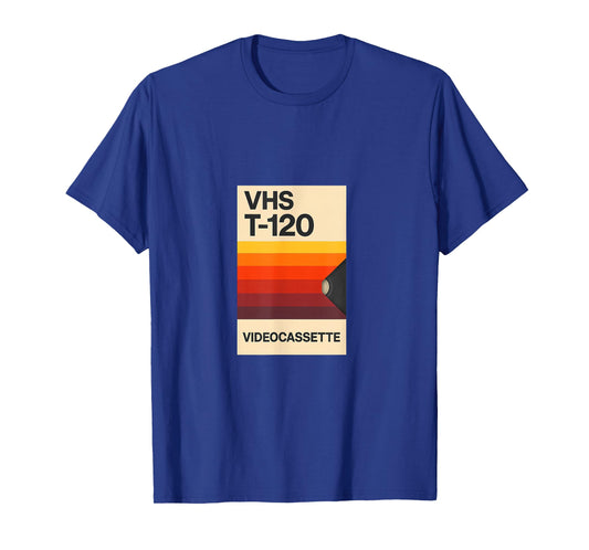 Retro VHS T-120 Videocassette 80s Nostalgia Analog Video T-Shirt