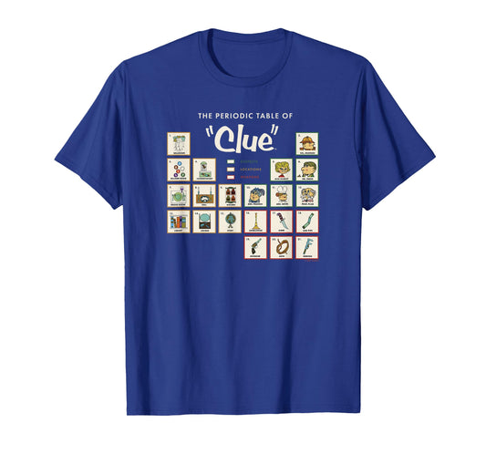 Clue The Periodic Table of Clue T-Shirt