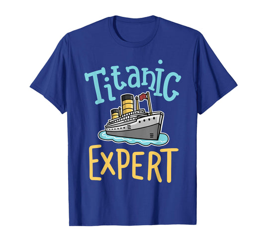 RMS Titanic Funny Expert Retro Cruise Ship Men Boys Kids T-Shirt