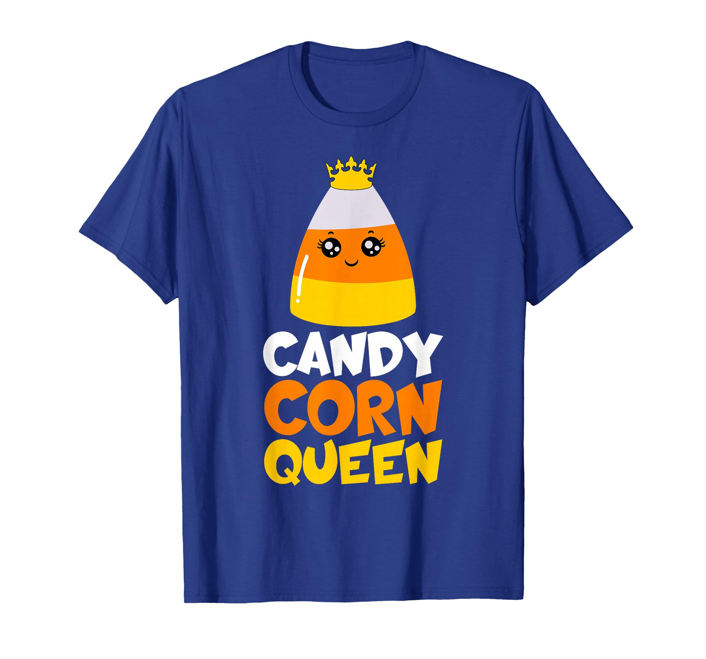 Candy Corn Queen Costume Halloween Cute Kawaii Crown Girls T-Shirt