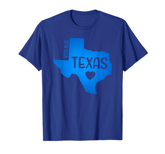 Vote Blue Texas Democrat Pro Choice Women Rights T-Shirt