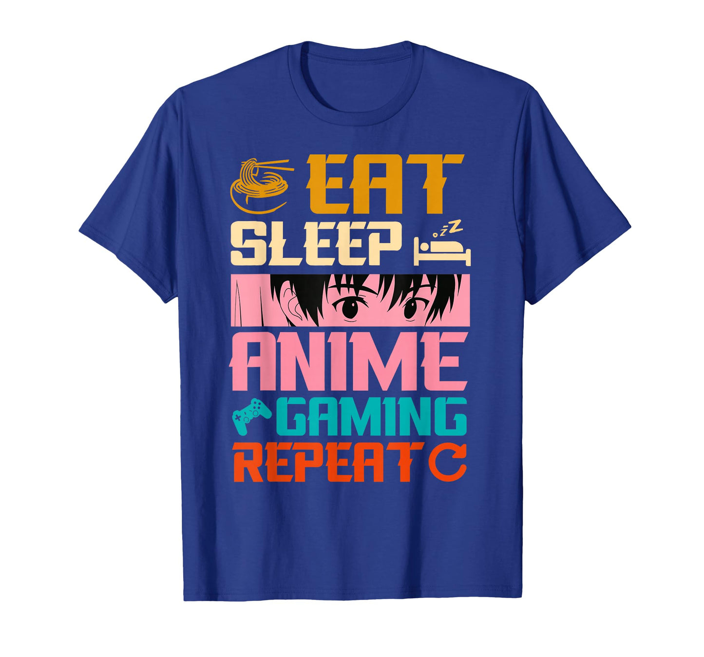 Eat Sleep Anime Gaming Repeat Kawaii Otaku Anime Manga T-Shirt