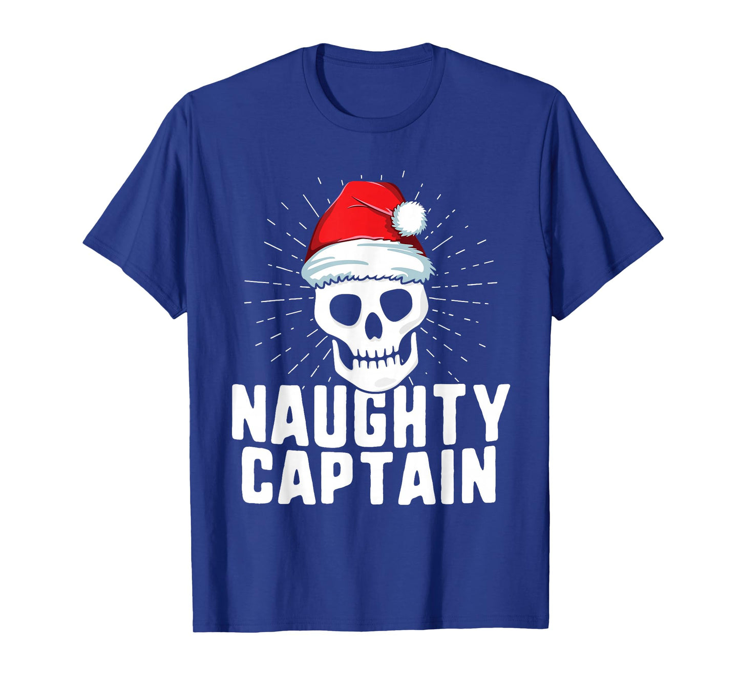 Naughty Captain Sailing Boat Xmas Inappropriate Christmas T-Shirt