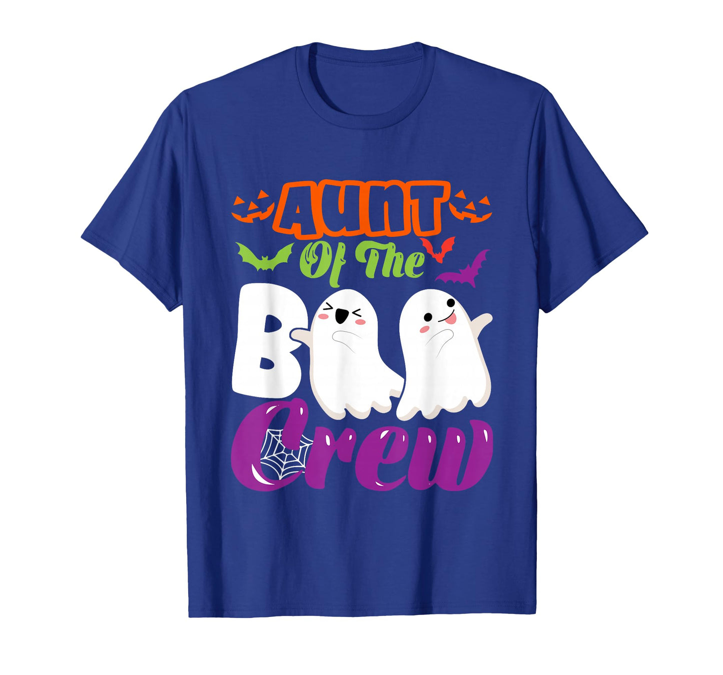 Aunt Of Boo Halloween Crew Costume Boo Ghost Lover Family T-Shirt