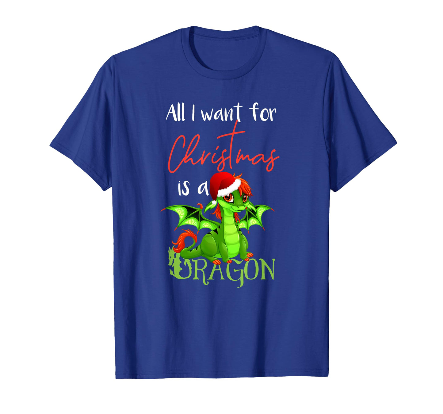 Cute Anime Christmas - All I Want For Christmas is a Dragon T-Shirt