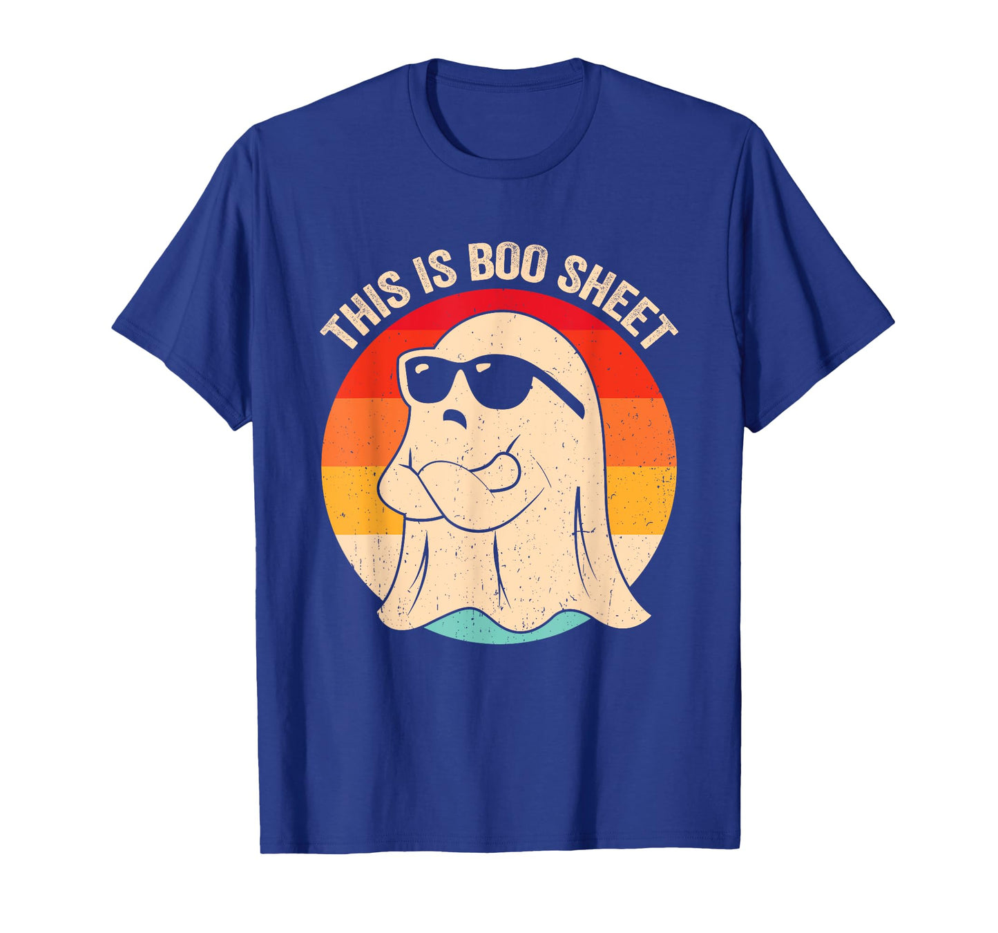 This Is Boo Sheet Ghost Retro Halloween Costume Men Women T-Shirt