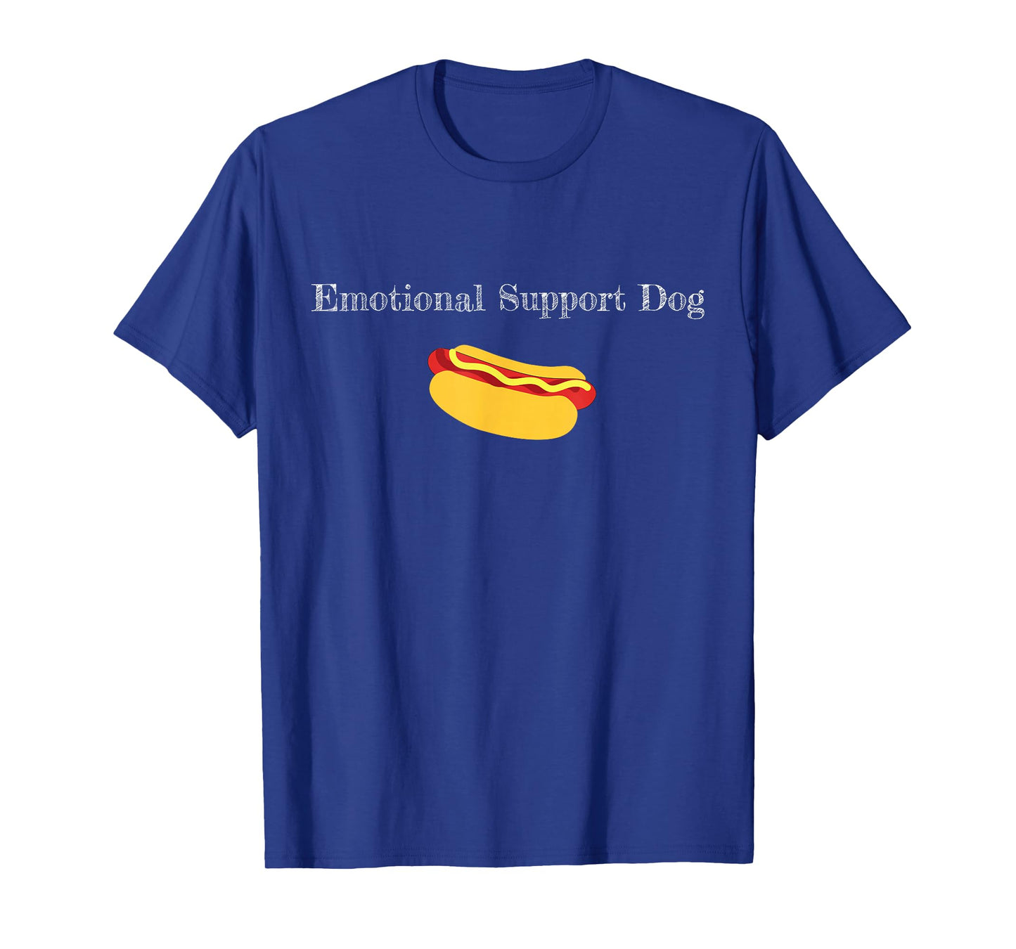 Emotional Support Dog Funny Hot Dog Play On Words T-Shirt