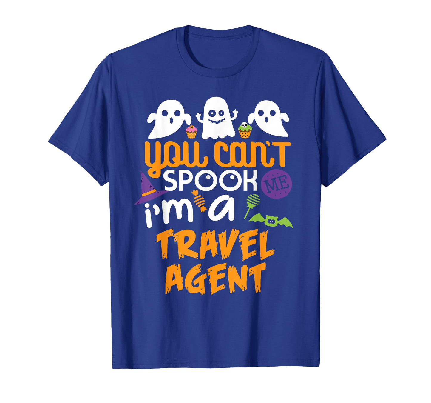 Travel Agent Halloween Shirt Costume Party Can't Spook Me T-Shirt