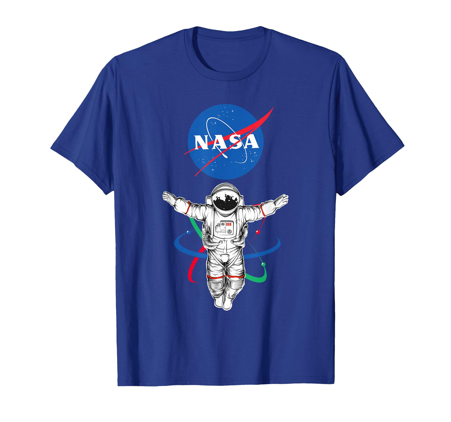 Major Future NASA T-Shirt - Unisex-Adults, Black, Small, Short Sleeve, Cotton/Polyester, Astronaut Atom NASA Theme