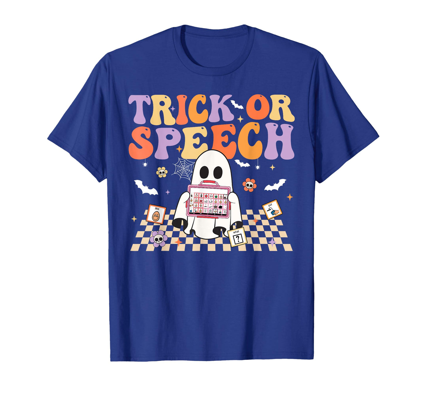 Trick or Speech Retro SLP Halloween Speech Therapy T-Shirt