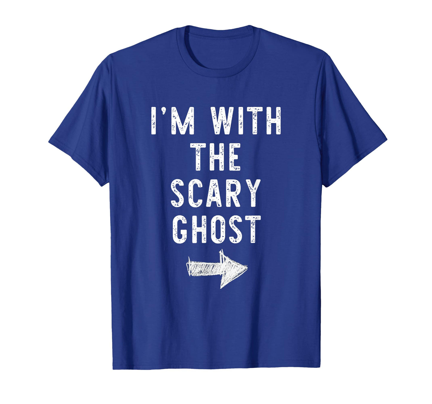 I’m with The Scary Ghost Funny Halloween Couple Costume T-Shirt