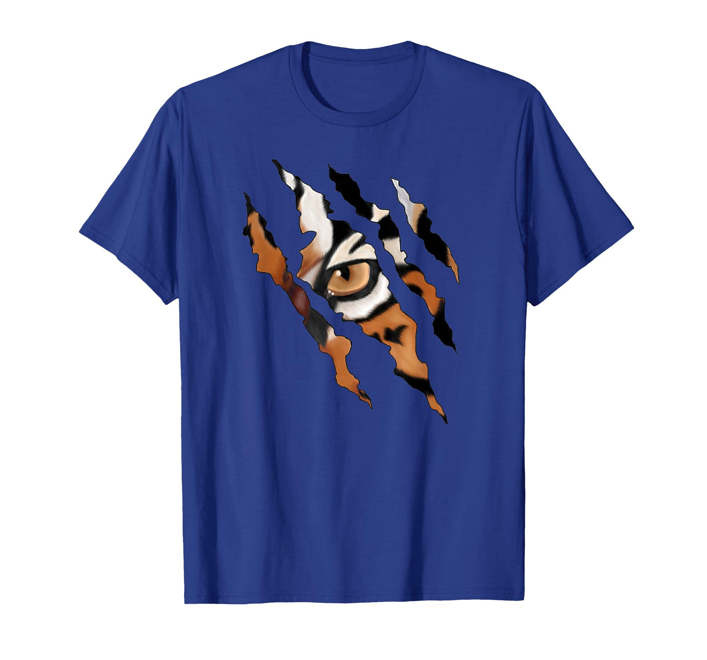 Fearless Tiger Cat Eye Claw Silhouette T-Shirt