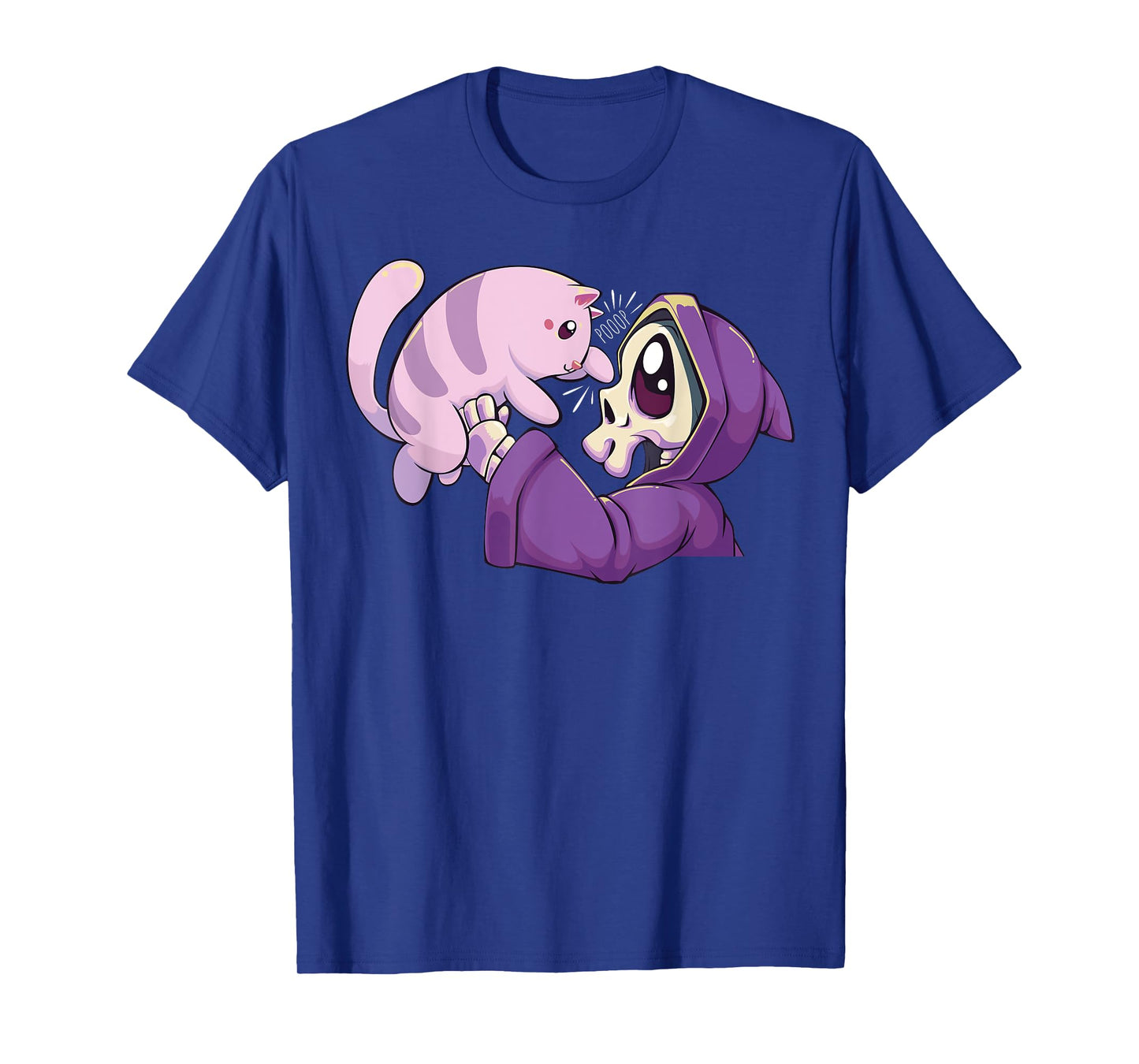 Pastel Goth Kawaii Reaper and Cat T-Shirt for Men Women
