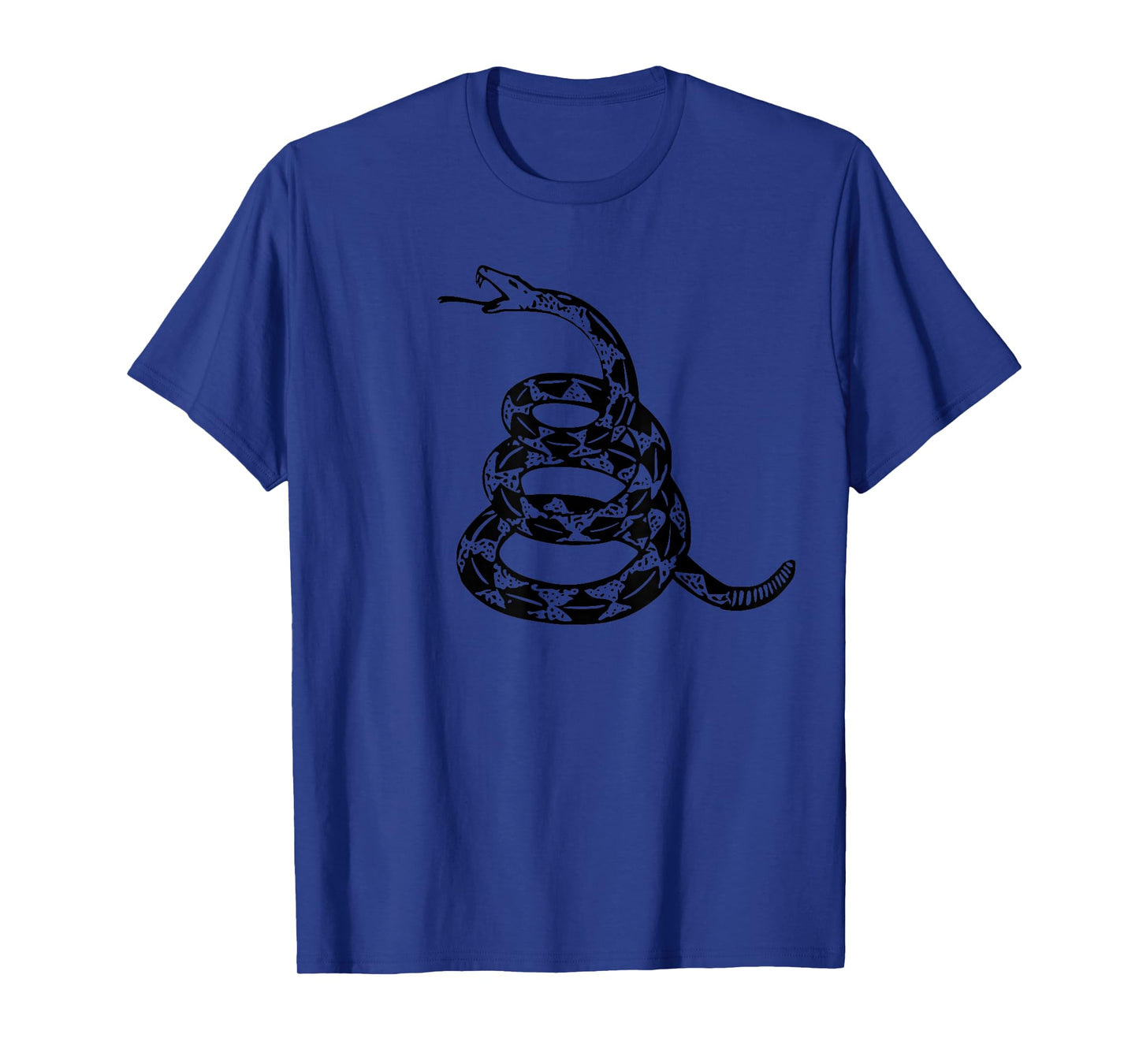 Gadsden Flag Snake ONLY Black Design subtle ghost T-Shirt