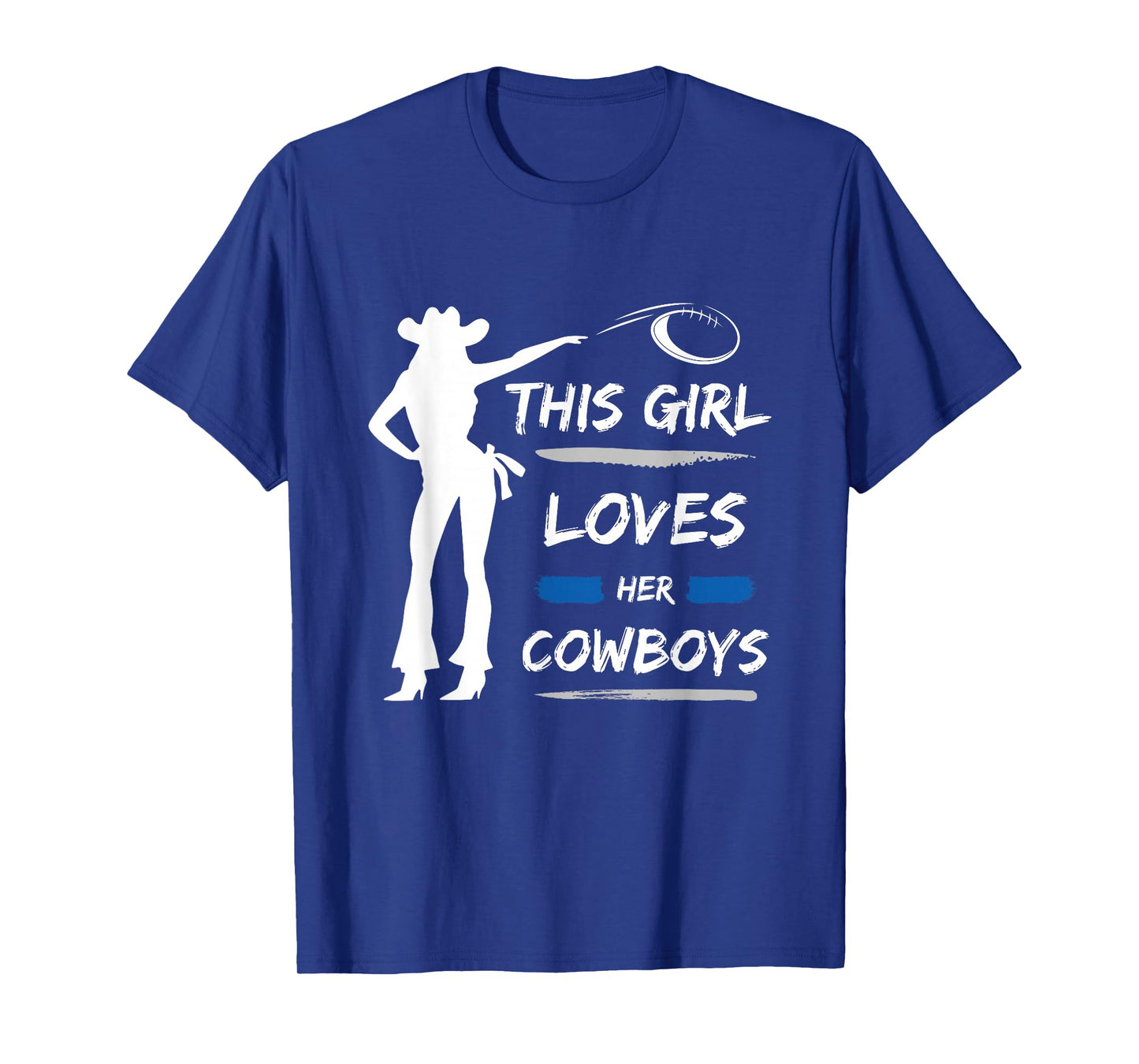 This Girl Loves Her Cowboy Cute Texas Dallas Cheerleader T-Shirt