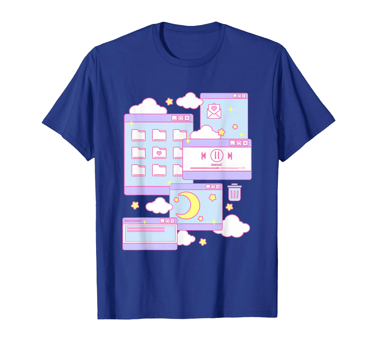 90s Grunge Kawaii E-Girl Browser Pastel T-Shirt