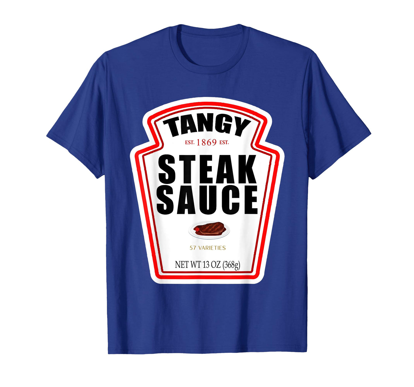 Steak Sauce Bottle Label Funny Halloween Costume Outfit T-Shirt