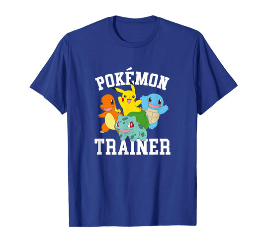 Pokémon Trainer Kanto Starters Vintage Portraits T-Shirt