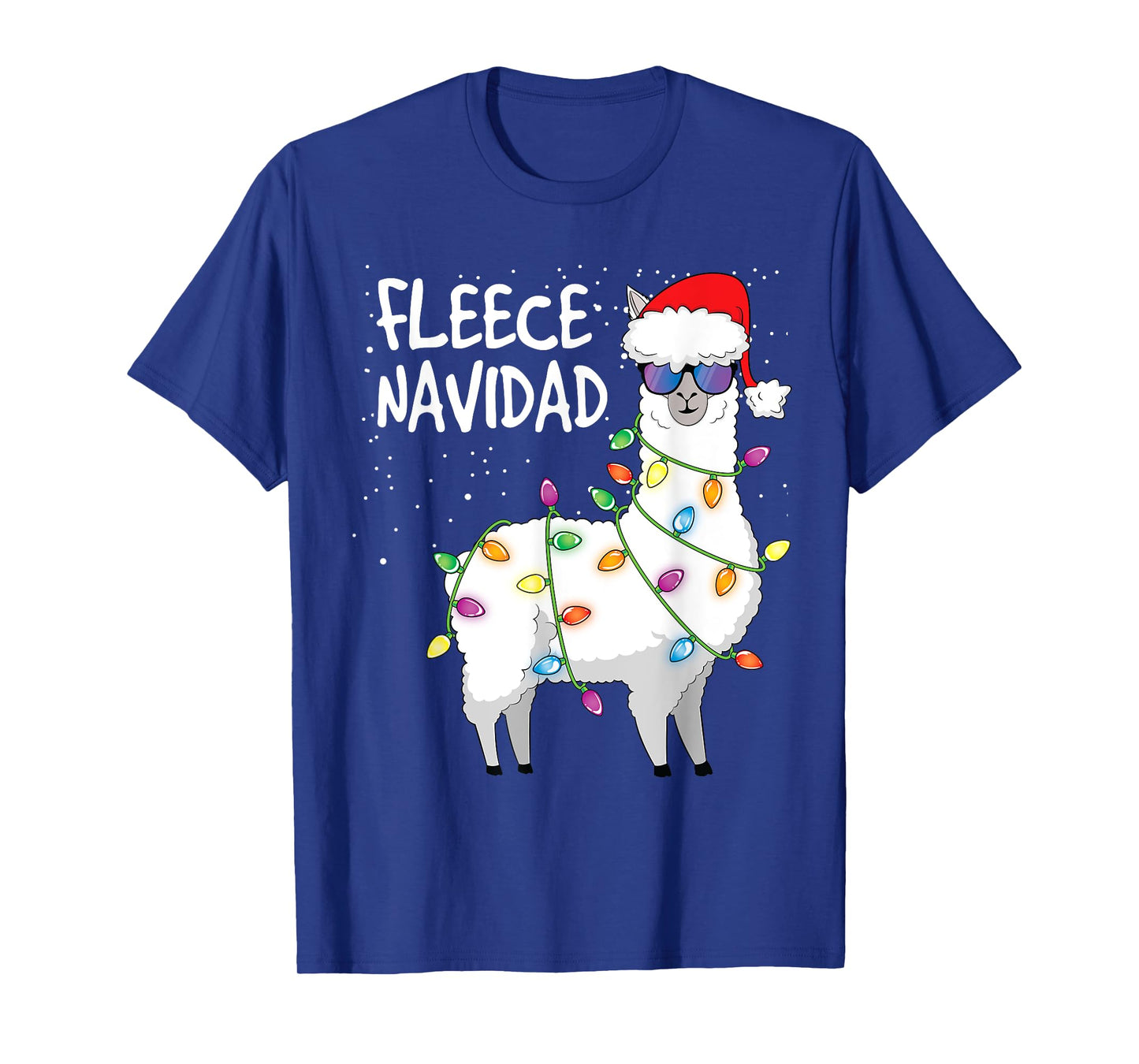 Fleece Navidad Funny Christmas Navidad Llama T-Shirt