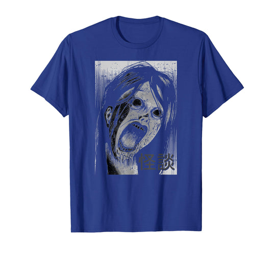Japanese Horror Kaidan Ghost Stories Zombie Anime Manga Art T-Shirt