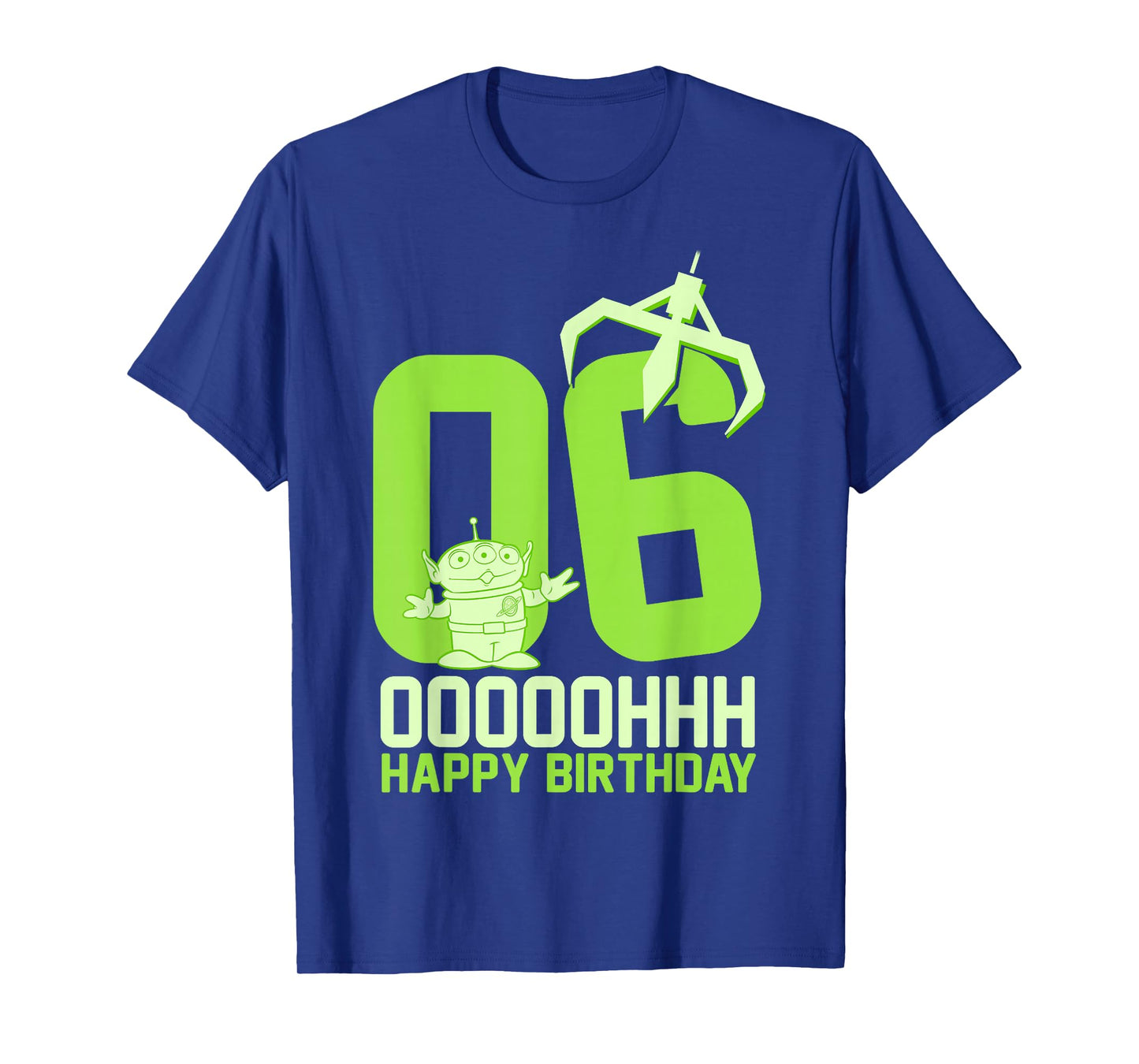 Disney Pixar Toy Story Alien OOOOH Happy 6th Birthday T-Shirt