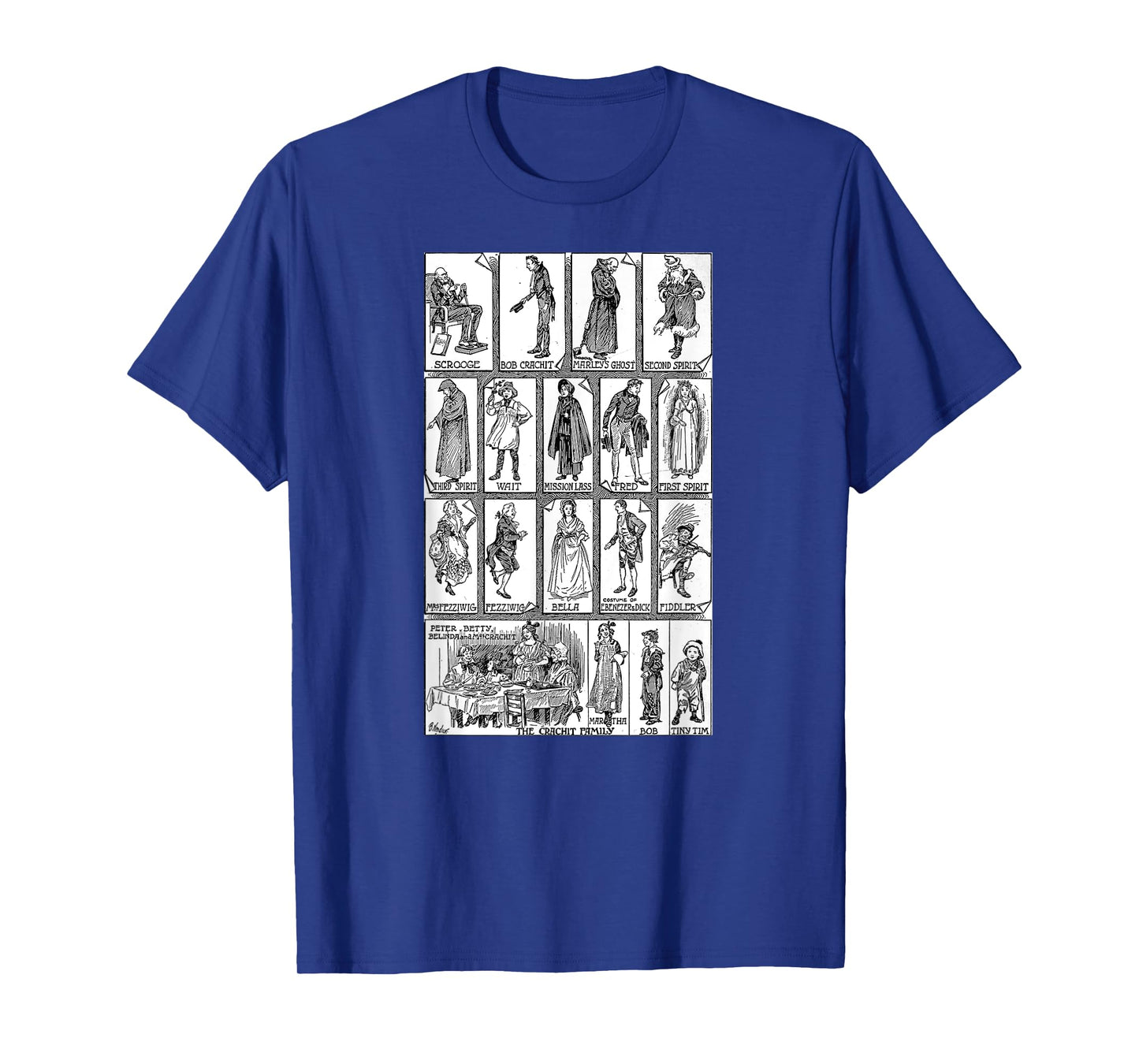 Character Montage A Christmas Song T-Shirt Vintage Scrooge T-Shirt