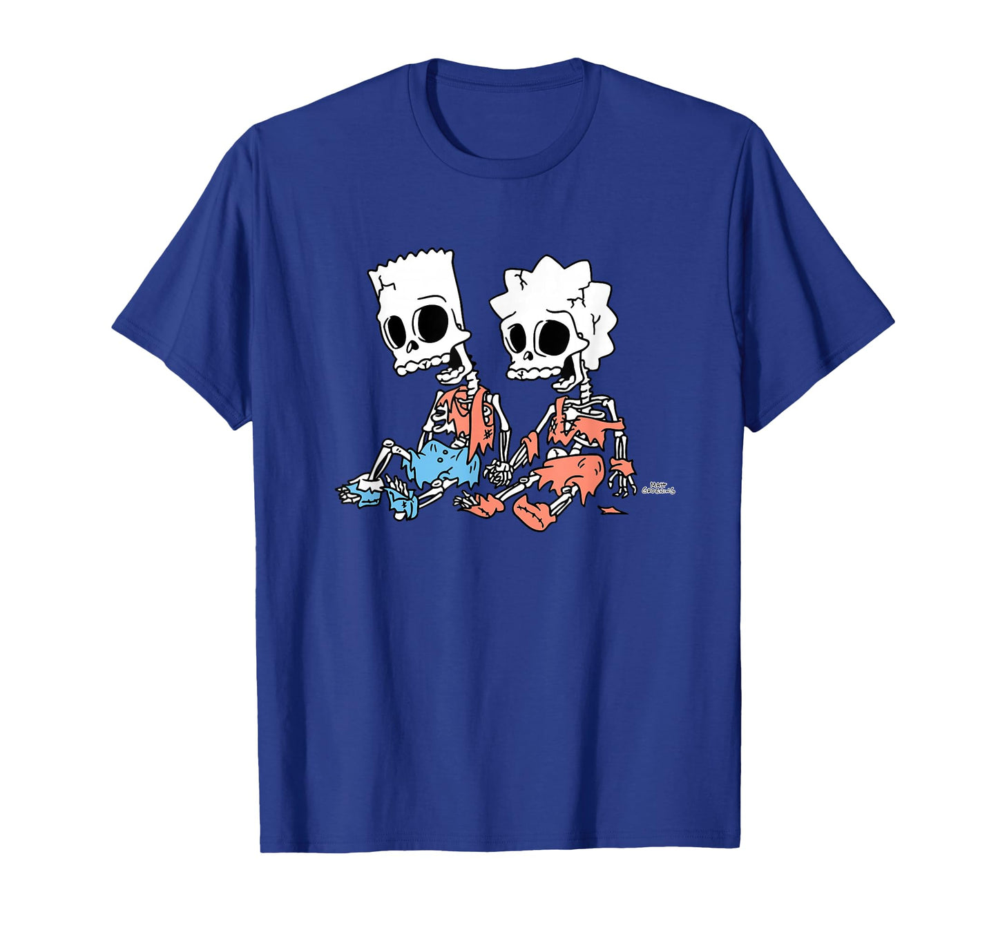 The Simpsons Bart and Lisa Skeletons Treehouse of Horror T-Shirt