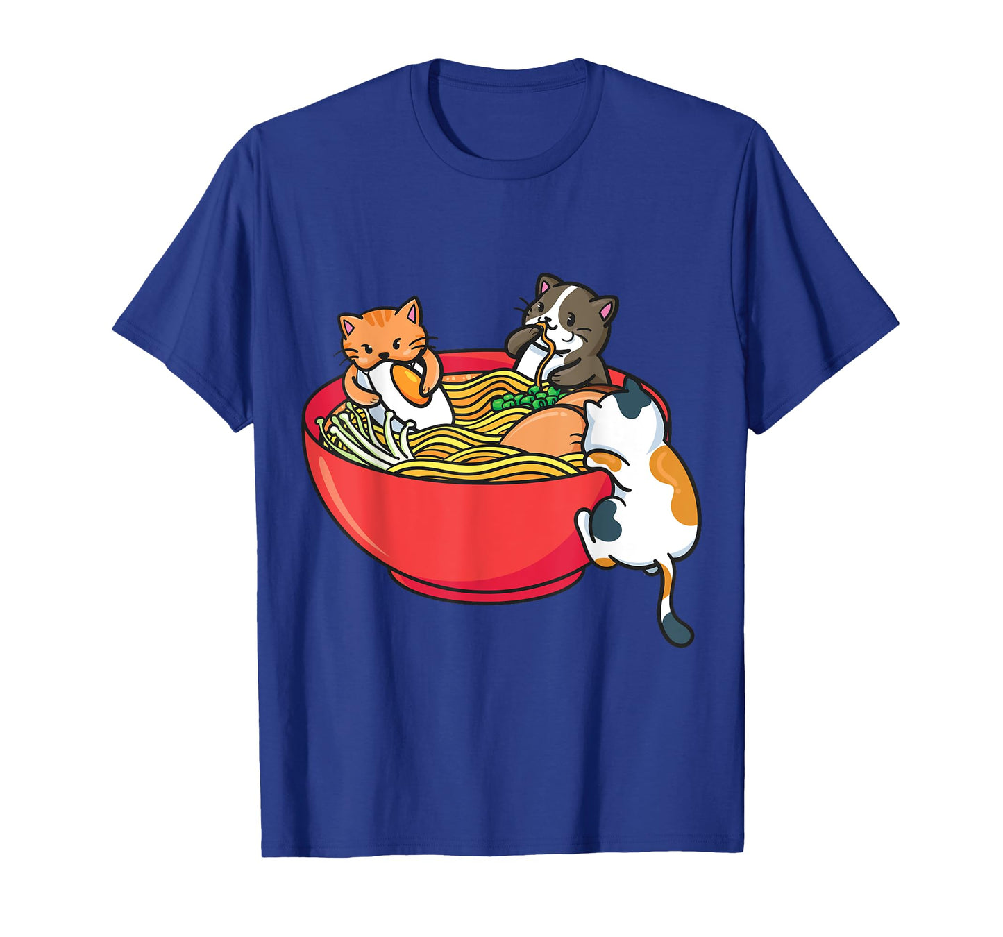 Japanese ramen noodles anime funny Japan cat T-Shirt